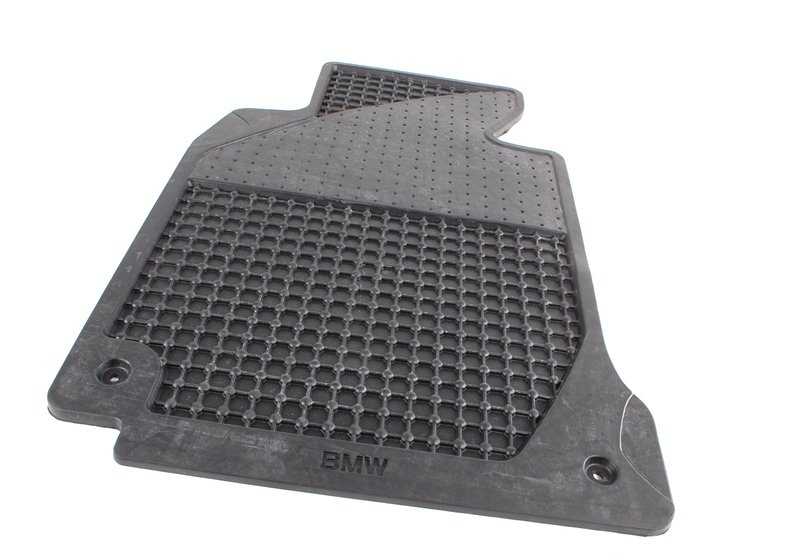 Juego de alfombrillas de goma delanteras antracita OEM 82559405043 para BMW Serie 5 E39 520d, 520i. Original BMW. - Image 4
