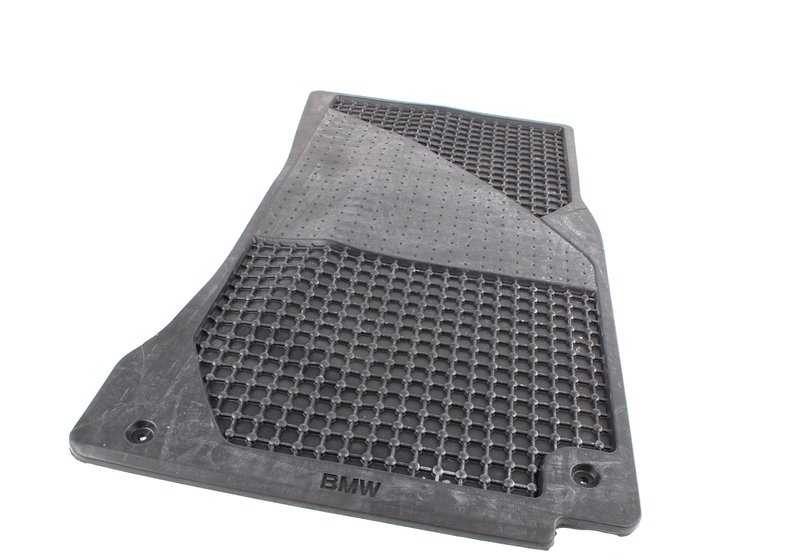 Juego de alfombrillas de goma delanteras antracita OEM 82559405043 para BMW Serie 5 E39 520d, 520i. Original BMW. - Image 5