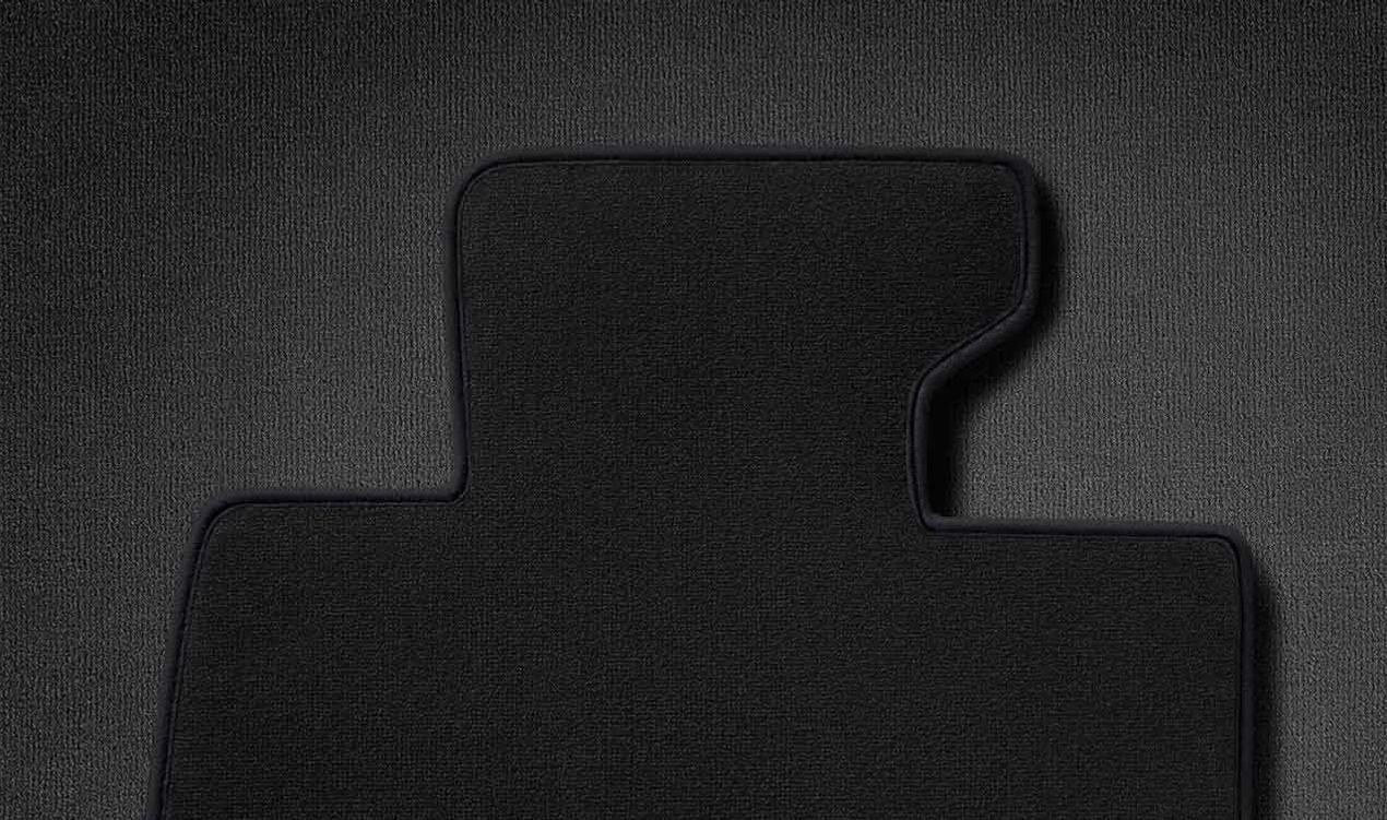 Juego de alfombrillas delanteras velours negro OEM 51477324823 para MINI R56, R56 LCI, Clubman R55, Cabrio R57, Coupé R58, Roadster R59... y más. Original MINI.