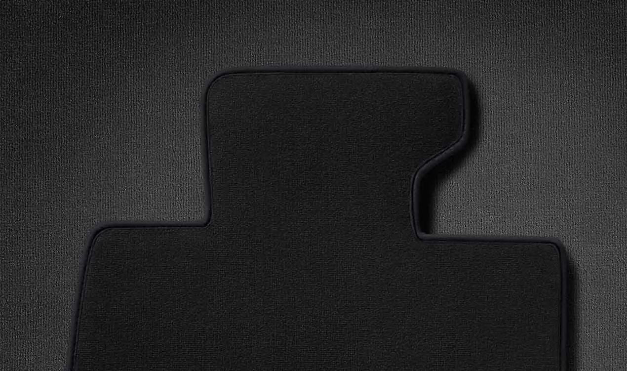 Juego de alfombrillas delanteras y traseras OEM 51477324819 para MINI R56, R56 LCI. Color Carbon Black, dirección izquierda. Original MINI. - Image 2