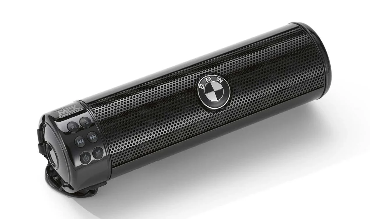Juego de altavoz negro OEM 77522469293 para motos BMW R18, R18 Classic. Original BMW Motorrad.