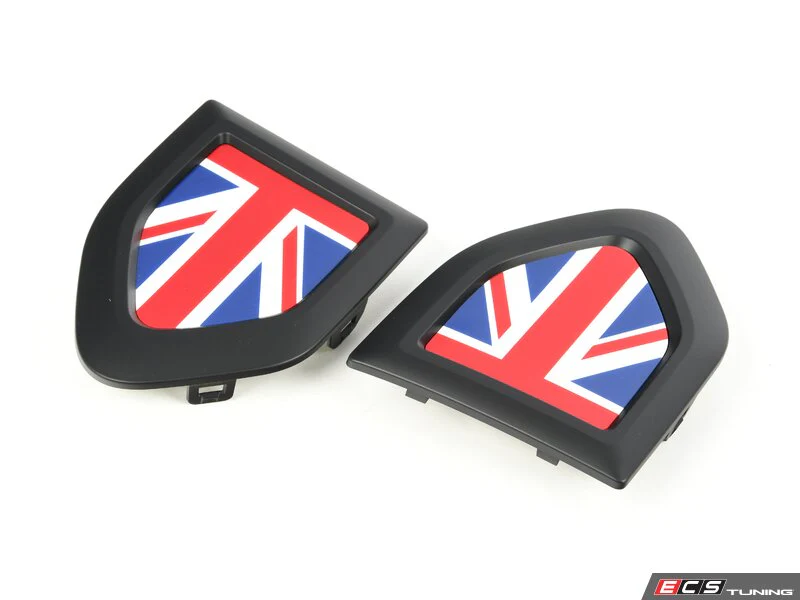 Juego de embellecedores laterales Union Jack Dark negro mate OEM 51135A43E94 para MINI Countryman F60, F60 LCI. Original MINI - Image 3