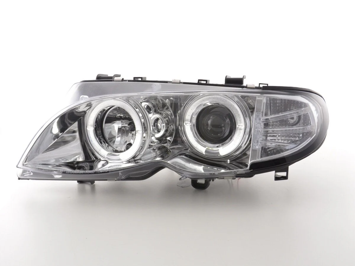 Faros delanteros BMW Serie 3 E46 Berlina / Touring 02-05 cromado para volante a la derecha - Image 2
