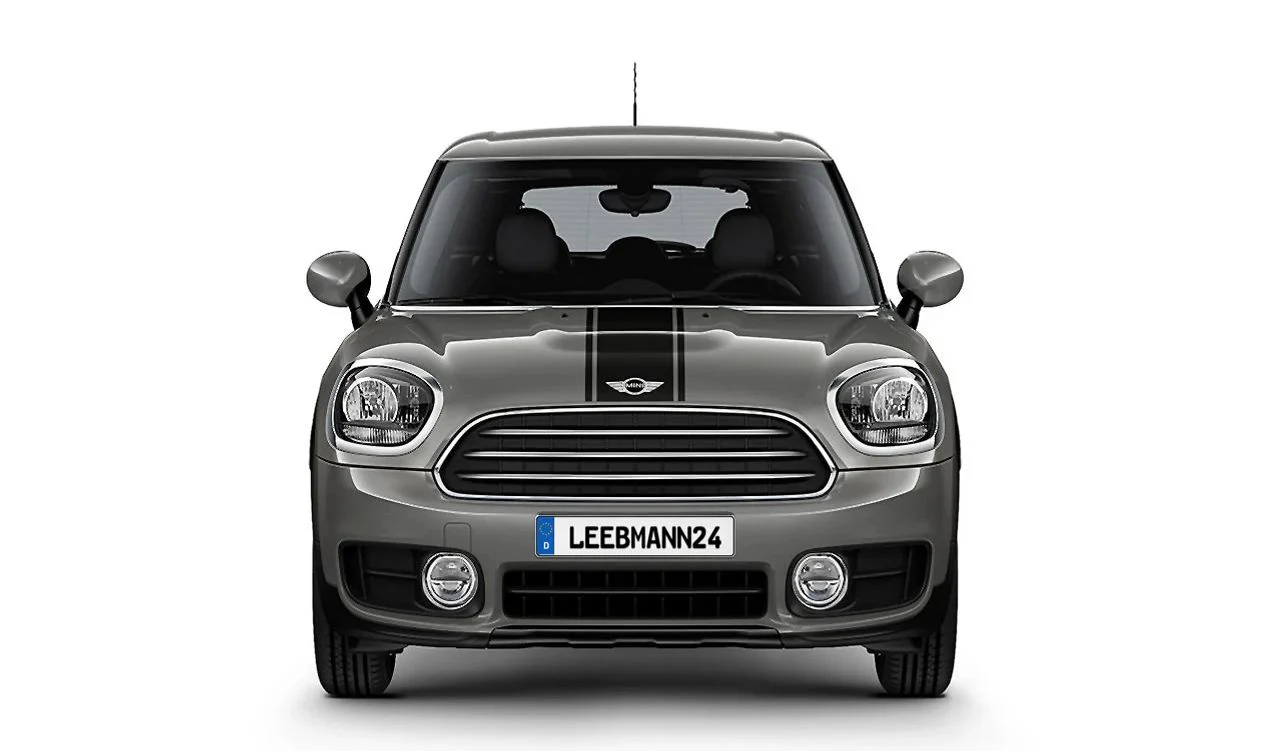 Juego de franjas deportivas negras delanteras y traseras OEM 51142464291 para MINI Countryman F60 (11/2015-07/2020), F60 LCI (05/2019-02/2024). Original MINI.