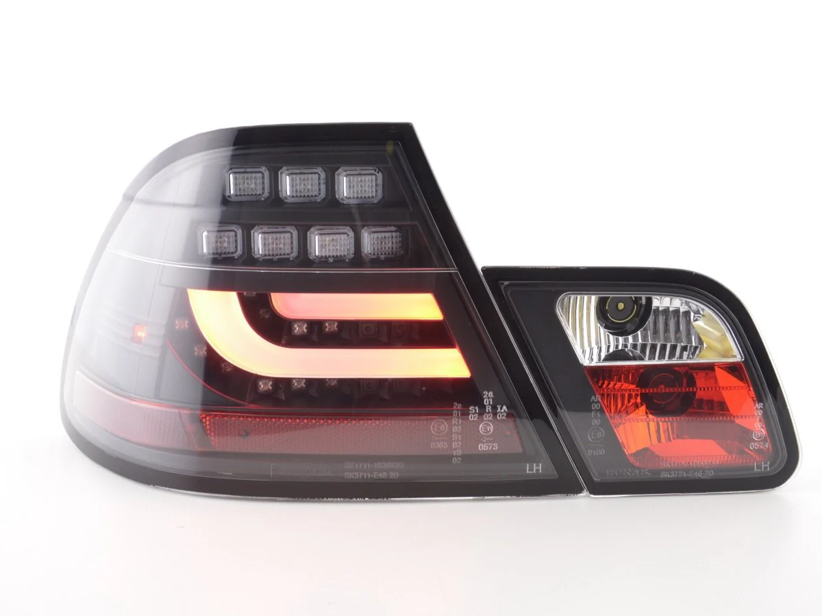 Pilotos traseros LED BMW Serie 3 E46 Coupe 99-02 negro