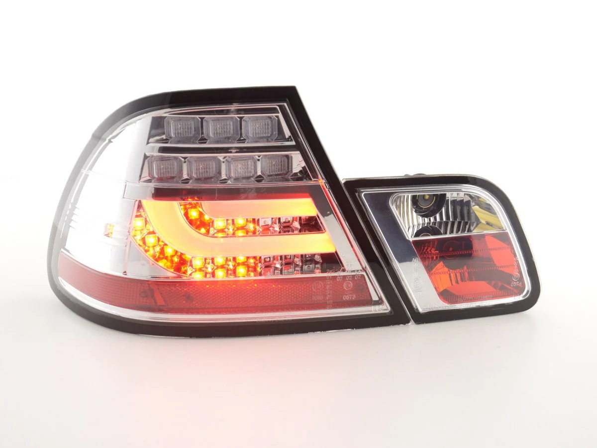 Pilotos traseros LED BMW Serie 3 E46 Coupé 99-03 cromo - Image 2
