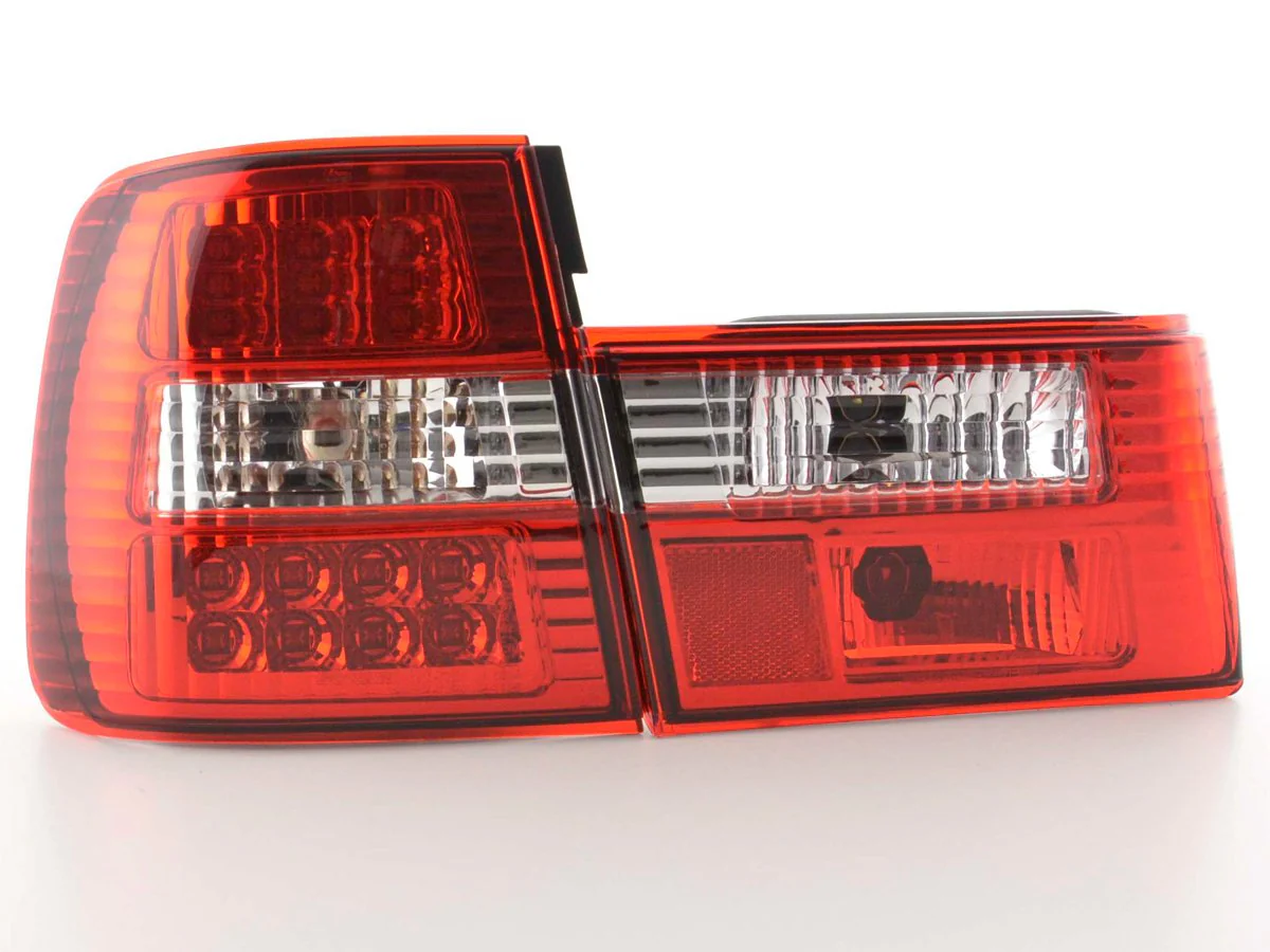 Pilotos traseros LED BMW Serie 5 E34 88-94 transparente / rojo - Image 6