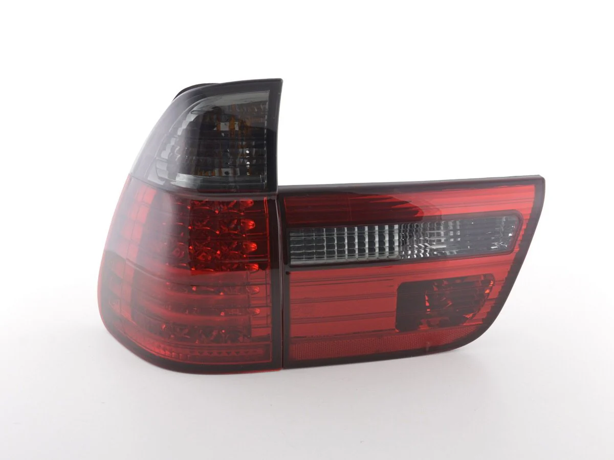 Pilotos traseros LED BMW X5 E53 98-02 negro / rojo - Image 6