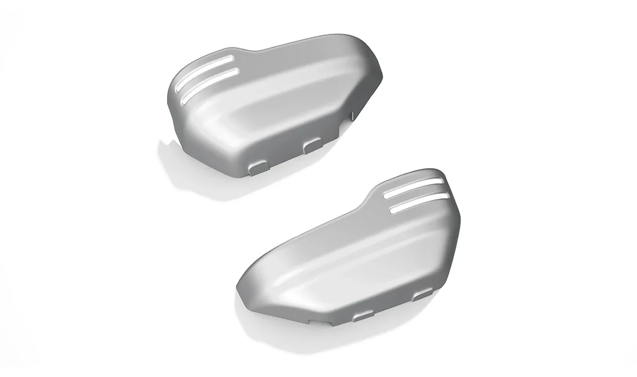 Juego de protectores de tapa de culata OEM 77148829298 para motos BMW R 12 nineT, R 12 nineT A2, R 12 y R 12 G/S. Original BMW Motorrad