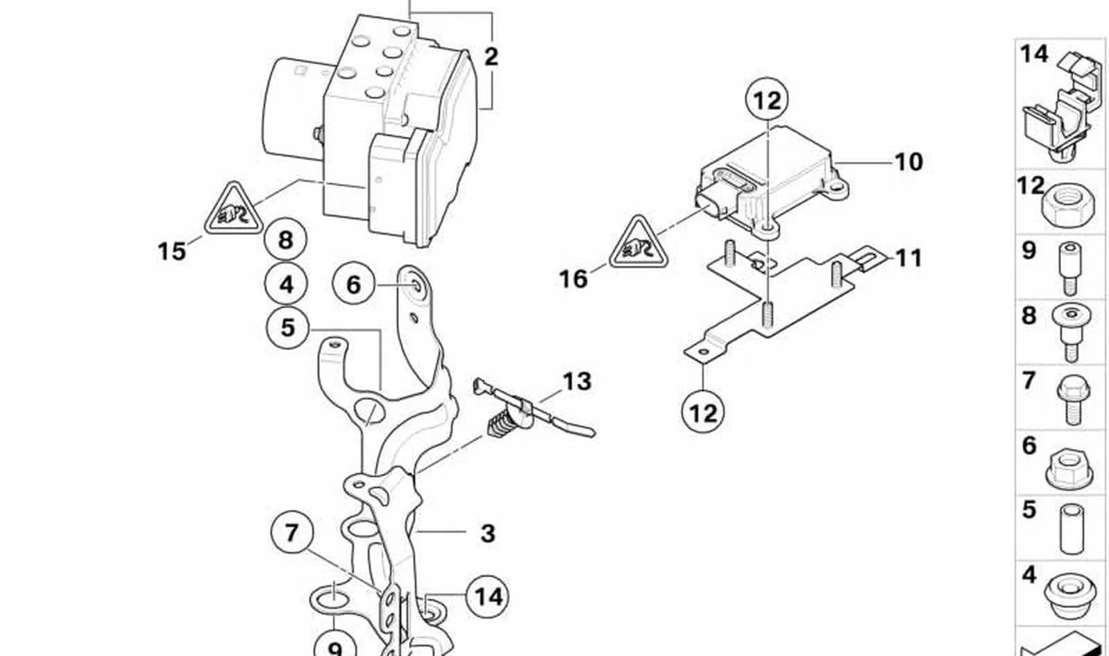 Juego de reparación mecánico de mando DSC OEM 34526798848 para MINI R56, R56 LCI, Clubman R55, Cabrio R57... y más. Original MINI. - Image 4