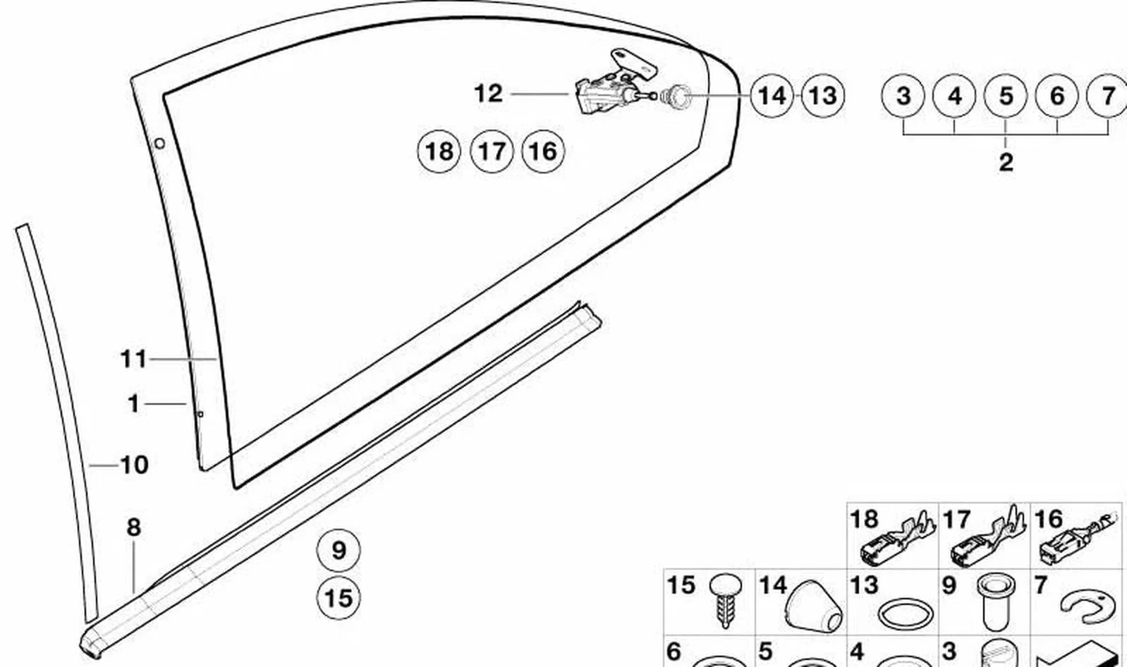 Junta de antepecho derecha OEM 51368194742 para BMW Serie 3 E46 (316Ci, 318Ci, 320Ci). Original BMW. - Image 4