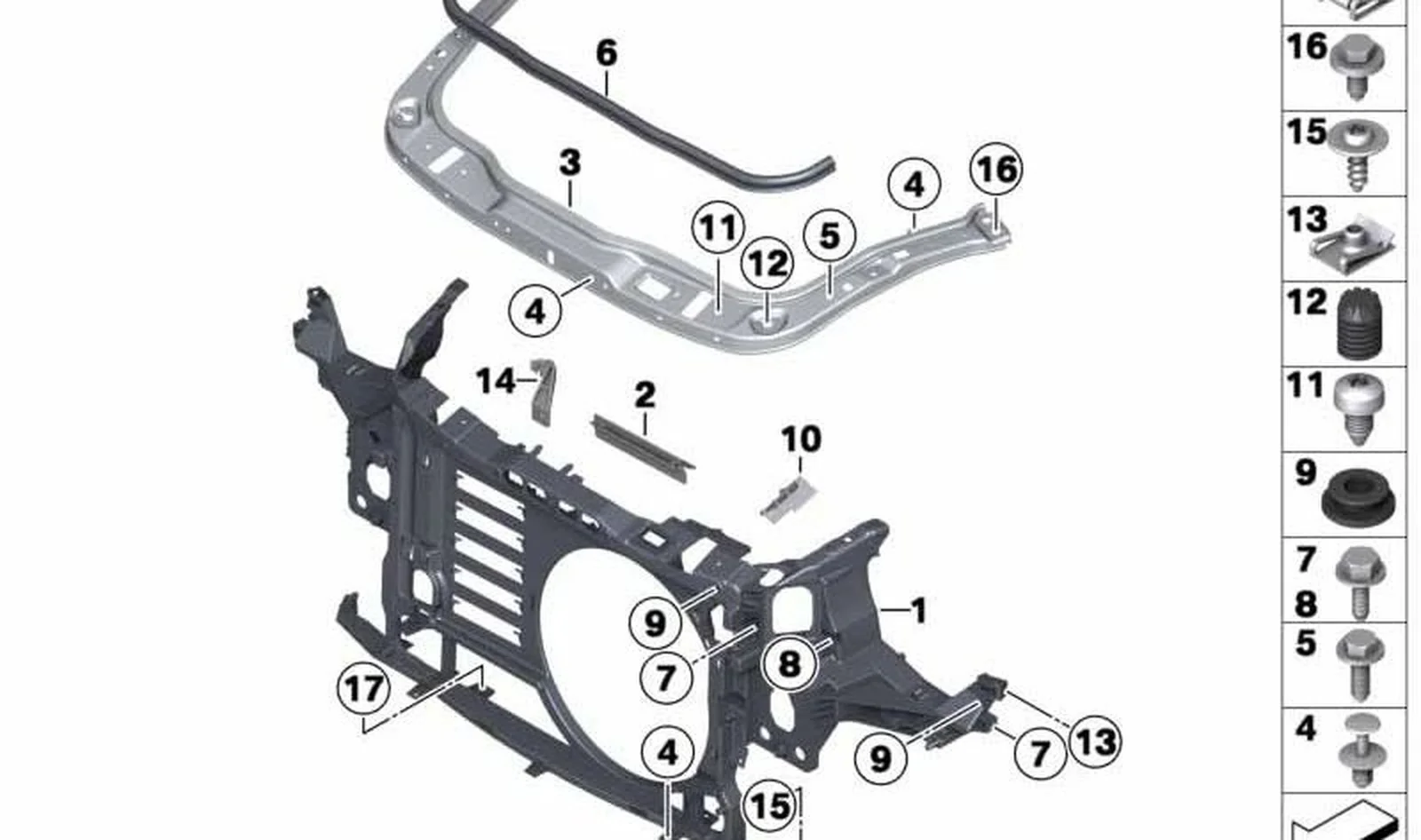 Junta de capó delantera OEM 51712751261 para MINI R56, R56 LCI, Clubman R55, Clubman R55 LCI, Cabrio R57, Cabrio R57 LCI, Coupé R58, Roadster R59. Original MINI. - Image 4