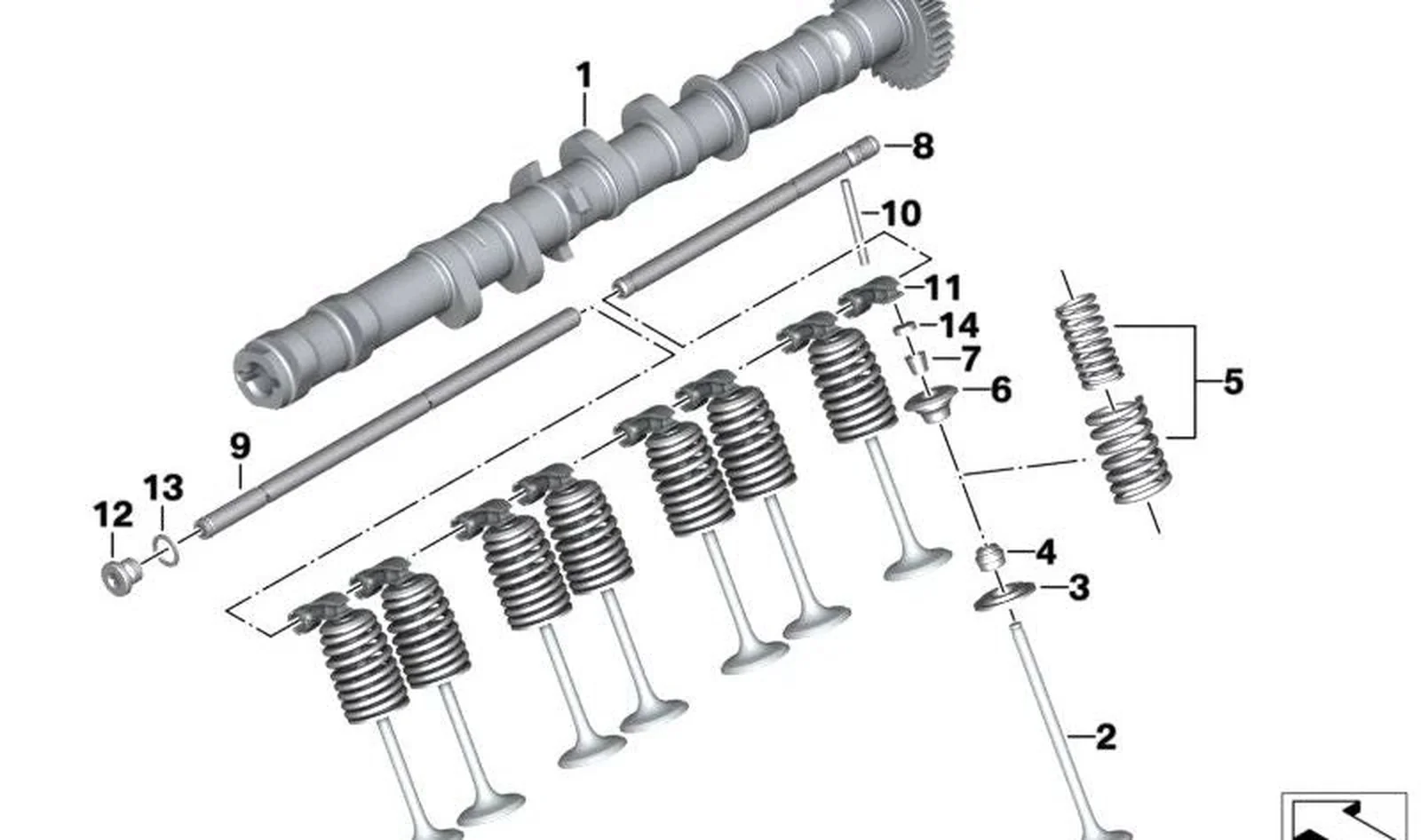 Junta de vástago de válvula OEM 11348535530 para motos BMW S 1000 R, S 1000 RR, F 750 GS, F 850 GS... y más. Original BMW Motorrad.