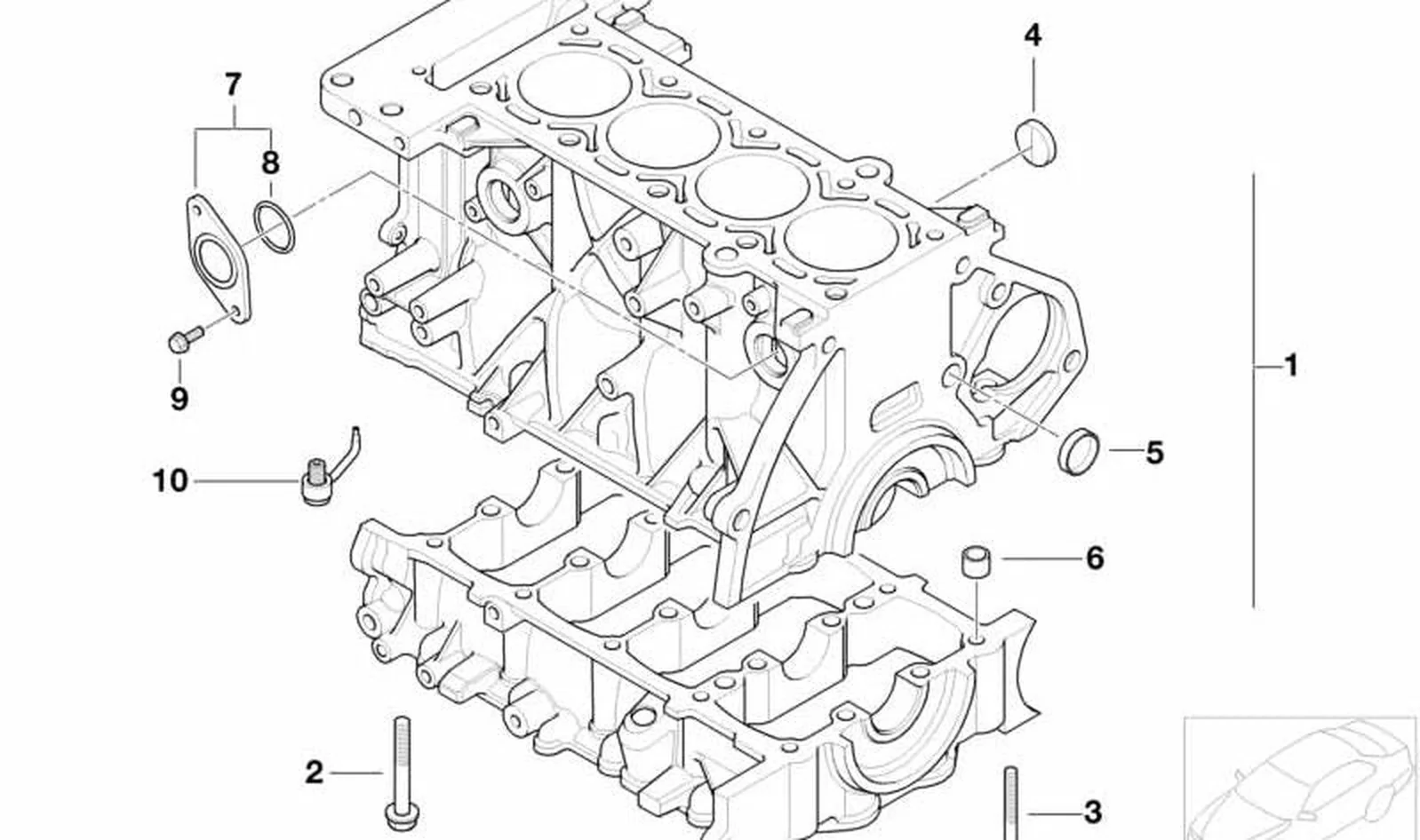 Junta tapa de cierre OEM 11111487596 para MINI R50, R53, Cabrio R52. Original MINI. - Image 4
