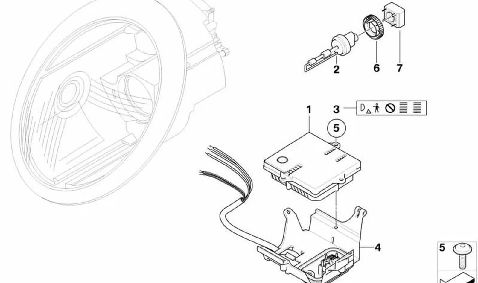 Lámpara de xenón D2-R OEM 63126907495 para MINI R50, R53, Cooper, One... y más. Original MINI. - Image 3