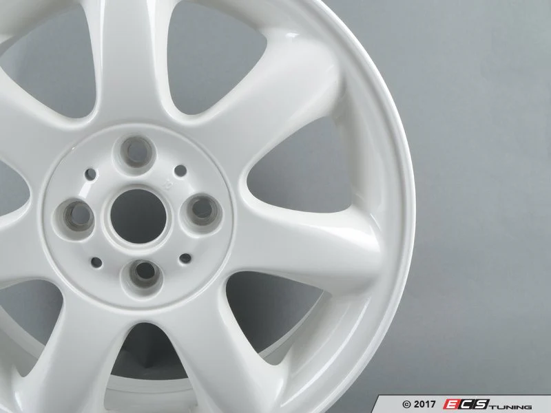Llanta de aleación 16" 6,5J ET48 Bridge Spoke 94 Aspen White OEM 36116775800 para MINI R50, R53, R56, Clubman R55, Cabrio R52/R57, Coupé R58, Roadster R59... y más. Original MINI. - Image 3