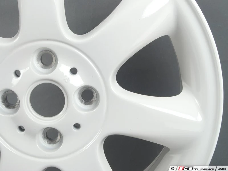 Llanta de aleación 16" 6,5J ET48 Bridge Spoke 94 Aspen White OEM 36116775800 para MINI R50, R53, R56, Clubman R55, Cabrio R52/R57, Coupé R58, Roadster R59... y más. Original MINI. - Image 5