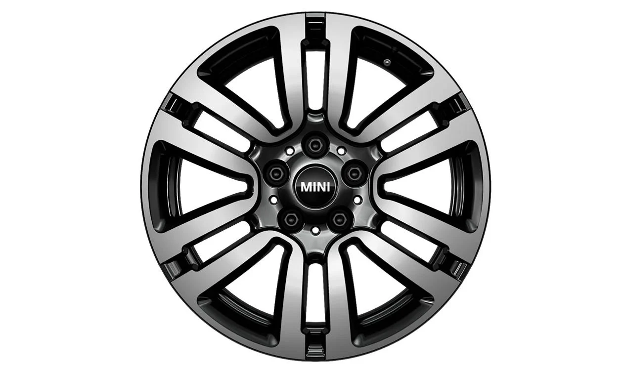 Llanta de aleación 17" 7J ET54 Jet Black Uni OEM 36106873929 para MINI F55, F56, F57, F56 BEV, F56 LCI, F55 LCI, F57 LCI… y más. Original MINI. - Image 4