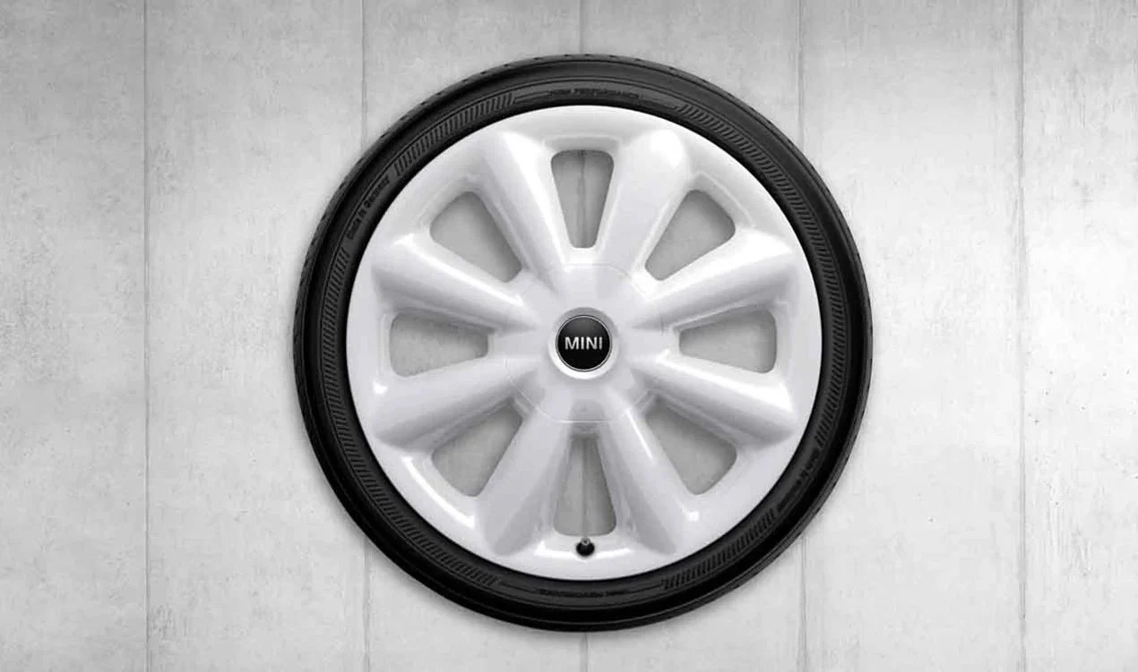 Llanta de aleación 18" 7J ET54 Cone Spoke 507 color blanco Aspen White uni OEM 36116859617 para MINI F55, F56, F57... y más. Original MINI.