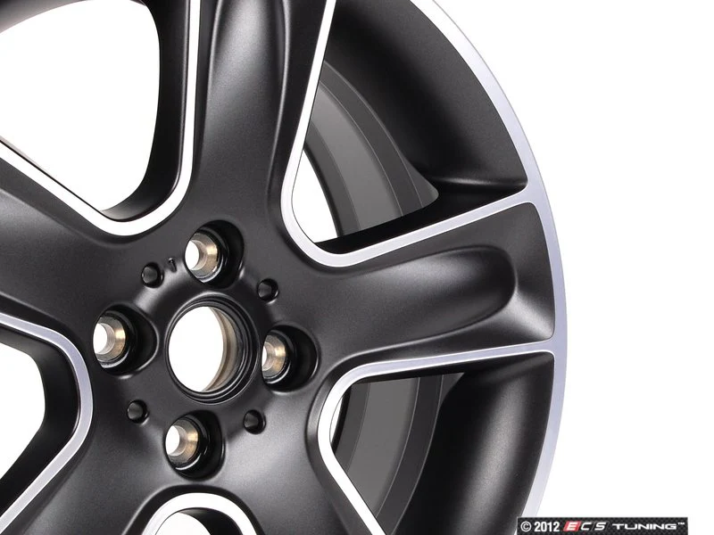 Llanta de aleación 7Jx17 ET48 negra Black Star Bullet 111 OEM 36116784124 para MINI R56, R55 Clubman, R57 Cabrio, R58 Coupé, R59 Roadster... y más. Original MINI. - Image 3