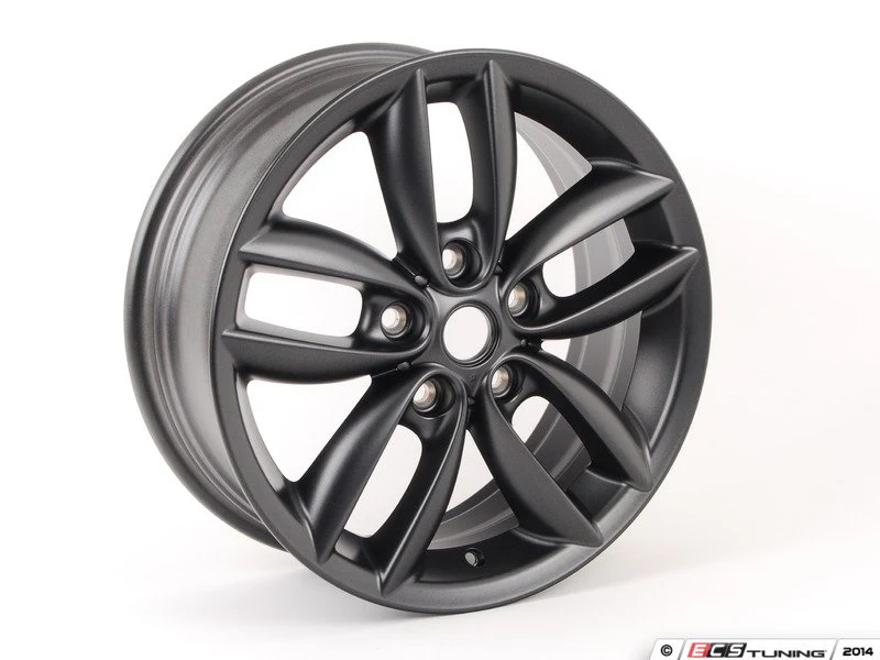 Llanta de aleación 7Jx17 ET50 antracita 5 Estrellas Doble Radio R124 OEM 36109804371 para MINI Countryman R60, Paceman R61… y más. Original MINI. - Image 2