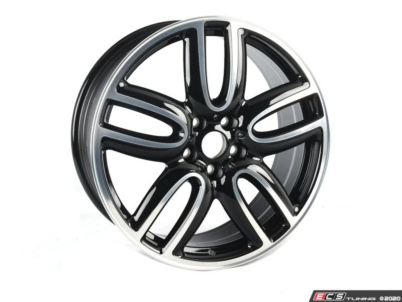 Llanta de aleación 8Jx19 ET47 JCW Course Spoke 523 Jet Black Uni OEM 36116856035 para MINI Countryman F60, F60 LCI y más. Original MINI.