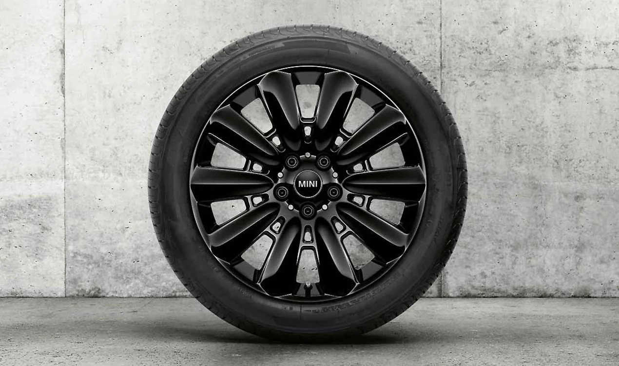 Llanta de aleación ligera 18" 7,5J ET51 Jet Black Uni OEM 36116856034 para MINI Countryman F60 (2015-2020), Countryman F60 LCI (2019-2024). Original MINI. - Image 4