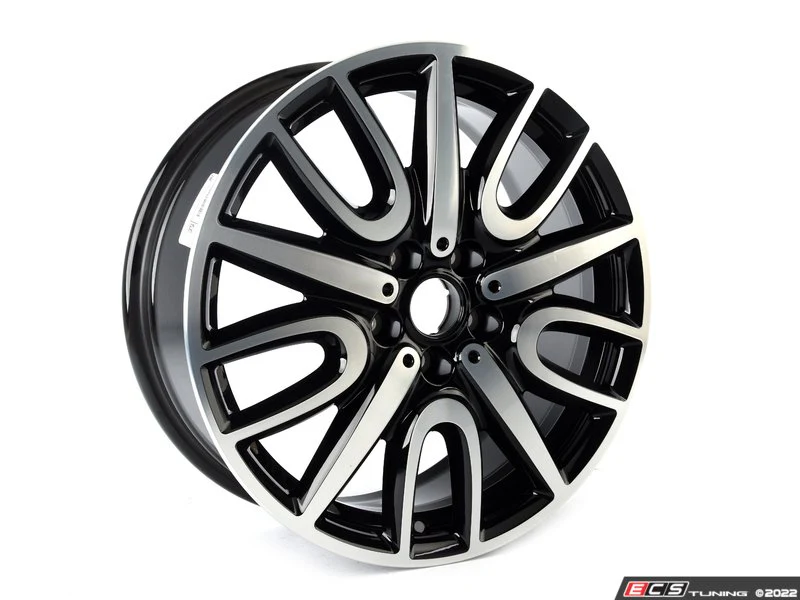 Llanta de aleación ligera 7,5Jx18 ET51 Jet Black Uni OEM 36106875603 para MINI Countryman F60, F60 LCI… y más. Original MINI.