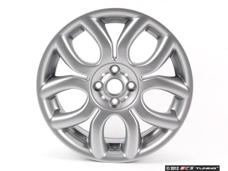 Llanta de aleación ligera 7Jx17 ET48 color plata OEM 36116775685 para MINI R50, R53, R56, R55 Clubman, R52 Cabrio, R57 Cabrio, R58 Coupé, R59 Roadster... y más. Original MINI. - Image 2