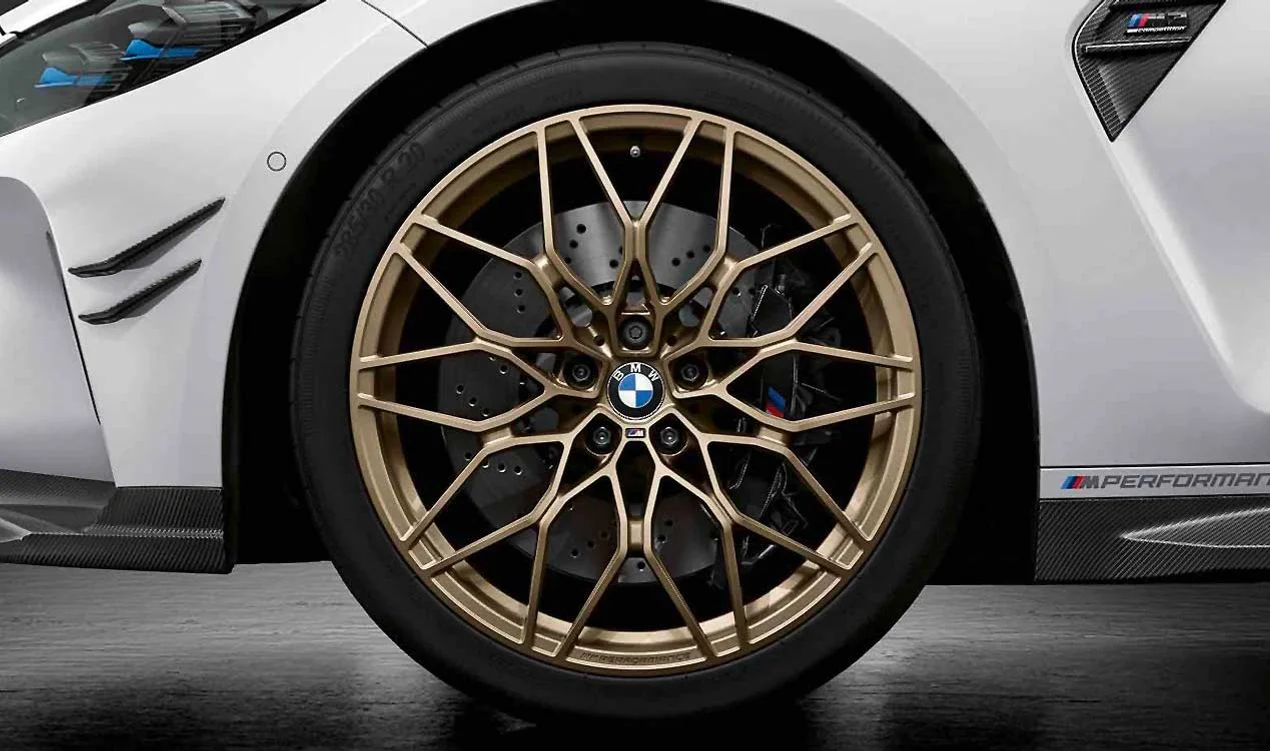 Llanta de aleación trasera 10,5Jx21 ET20 oro bronce mate OEM 36108746992 para BMW G87 M2, G80 M3, G81 M3 Touring, G82 M4 Coupé, G83 M4 Cabrio... y más. Original BMW