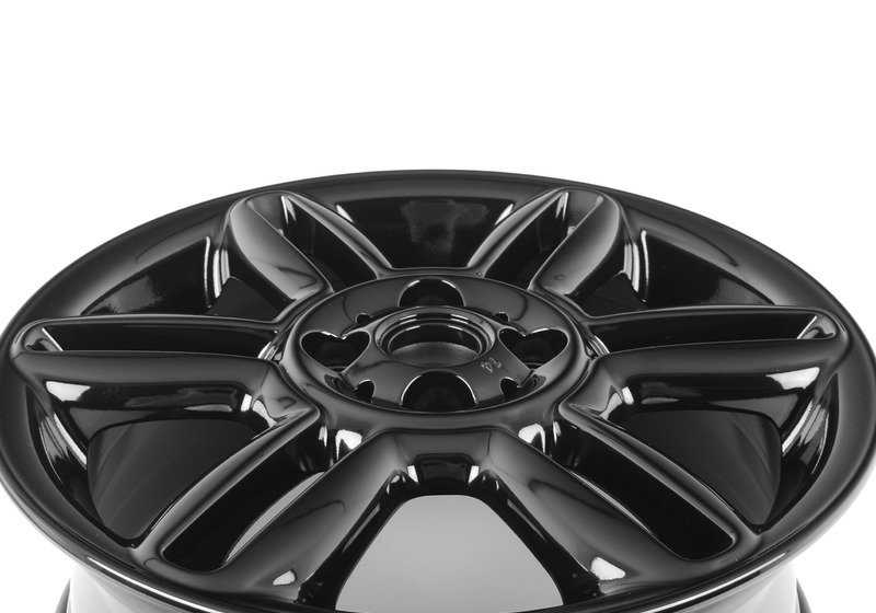 Llanta de aluminio 6 Star Twin Spoke R119 negra OEM 36116856969 para MINI R56, R56 LCI, Clubman R55, Cabrio R57, Coupé R58, Roadster R59... y más. Original MINI. - Image 4