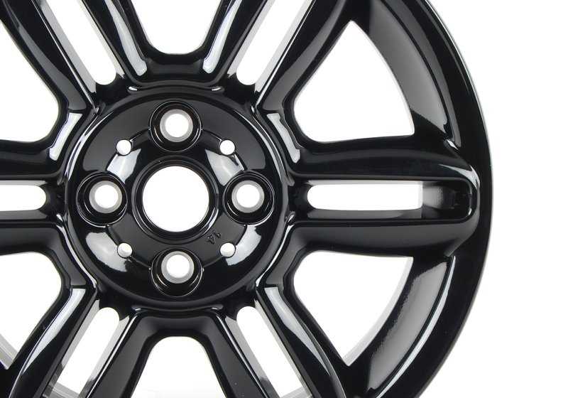 Llanta de aluminio 6 Star Twin Spoke R119 negra OEM 36116856969 para MINI R56, R56 LCI, Clubman R55, Cabrio R57, Coupé R58, Roadster R59... y más. Original MINI. - Image 6