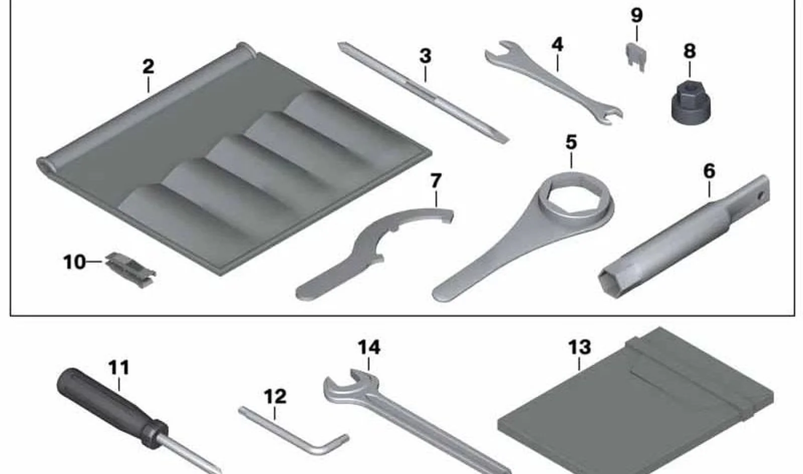 Llave de 17mm OEM 71117721812 para motos BMW R nineT, HP4, S 1000 RR, S 1000 R. Original BMW Motorrad.