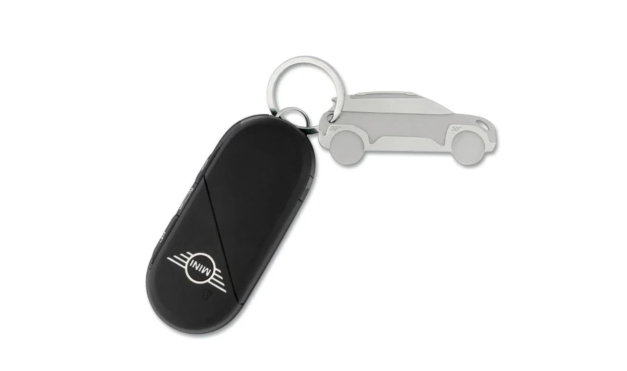 Llavero MINI Aceman color plata OEM 80275B320E9 válido para MINI. Original MINI.