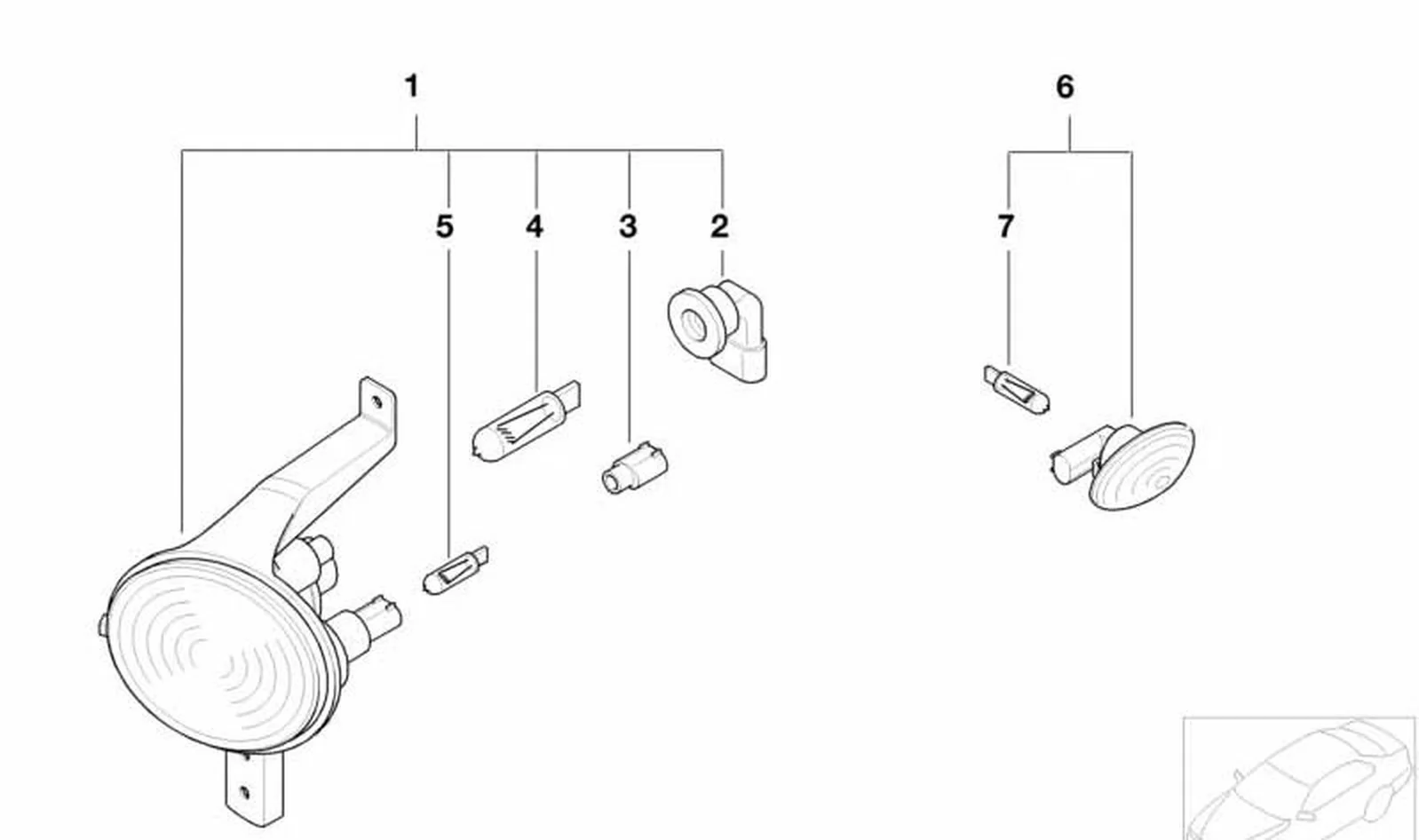 Luz intermitente lateral blanca OEM 63137166014 para MINI R50, R53, Cabrio R52. Original MINI. - Image 2