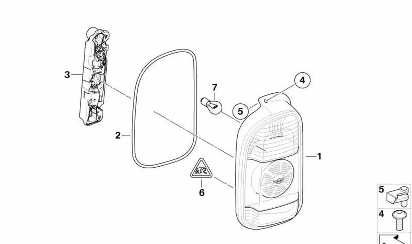 Luz trasera derecha OEM 63217167412 para MINI Clubman R55, R55 LCI. Original MINI. - Image 4