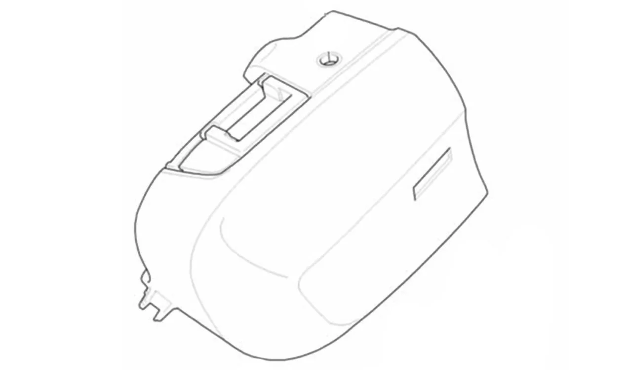 Maleta lateral izquierda negra OEM 77417727089 para motos BMW R 1200 R K27, R 1200 ST K28. Original BMW Motorrad