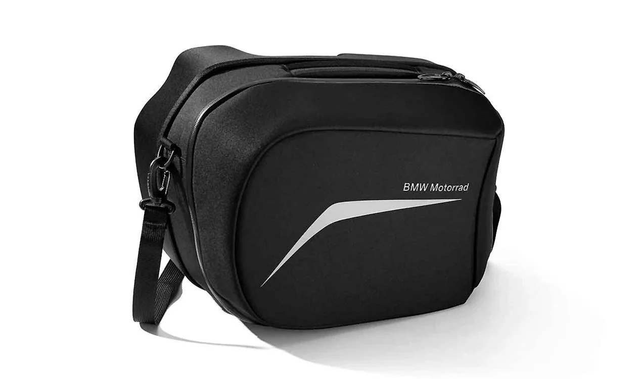 MaletÃn interior izquierdo para maleta/topcase negro OEM 77418549407 para motos BMW F 900 R, F 900 XR, R 1200 R, R 1250 R, R 1200 RS, R 1250 RS. Original BMW Motorrad.
