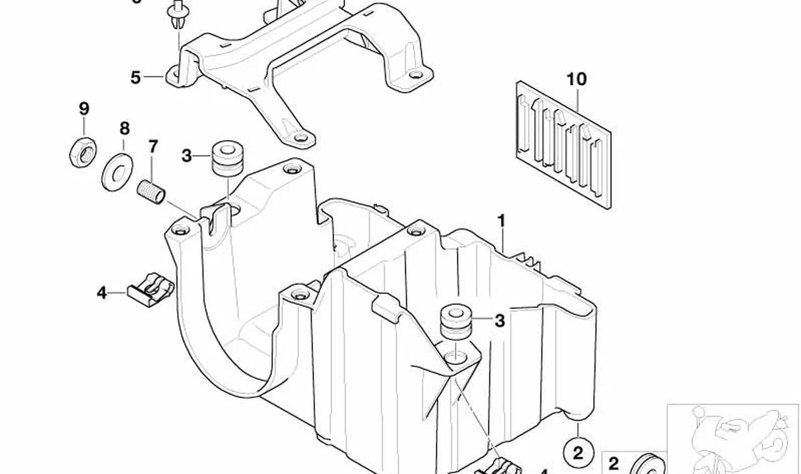 Manguito de goma OEM 62217670749 para motos BMW R1200GS, R1250GS, F850GS, S1000RR... y más. Original BMW Motorrad. - Image 2