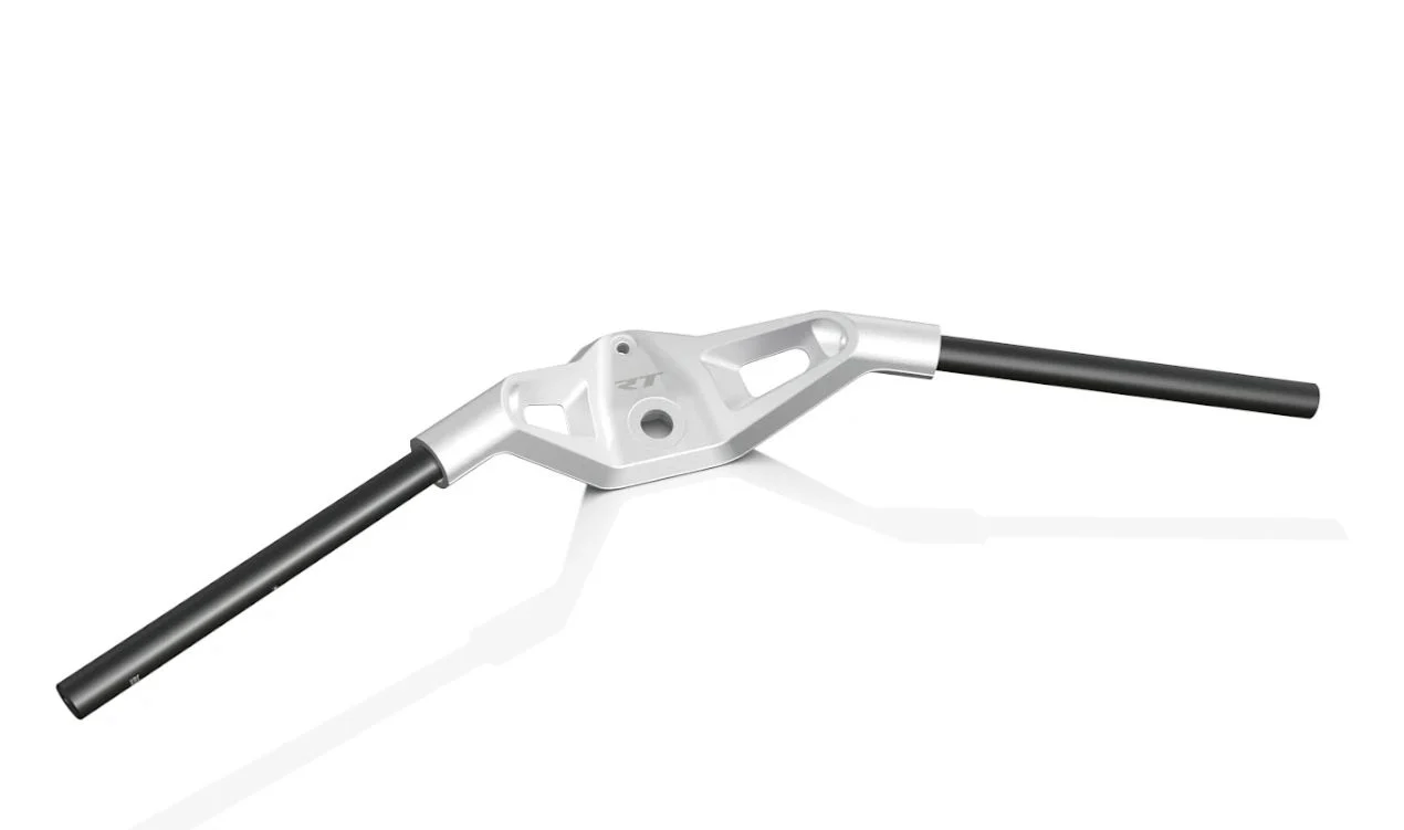 Manillar forjado de aluminio plata OEM 32715A738B9 para motos BMW R 1300 RT (desde 03/2025). Original BMW Motorrad.