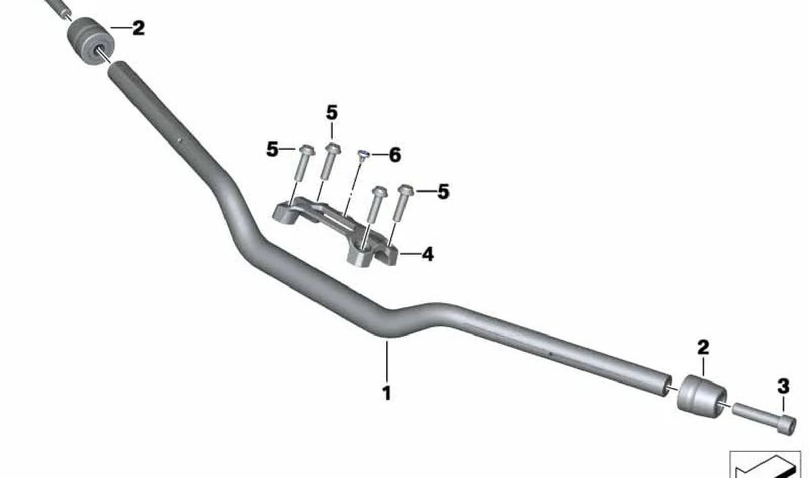 Manillar OEM 32718562396 para BMW Motorrad S 1000 R (K47) 2016-2020. Original BMW Motorrad.