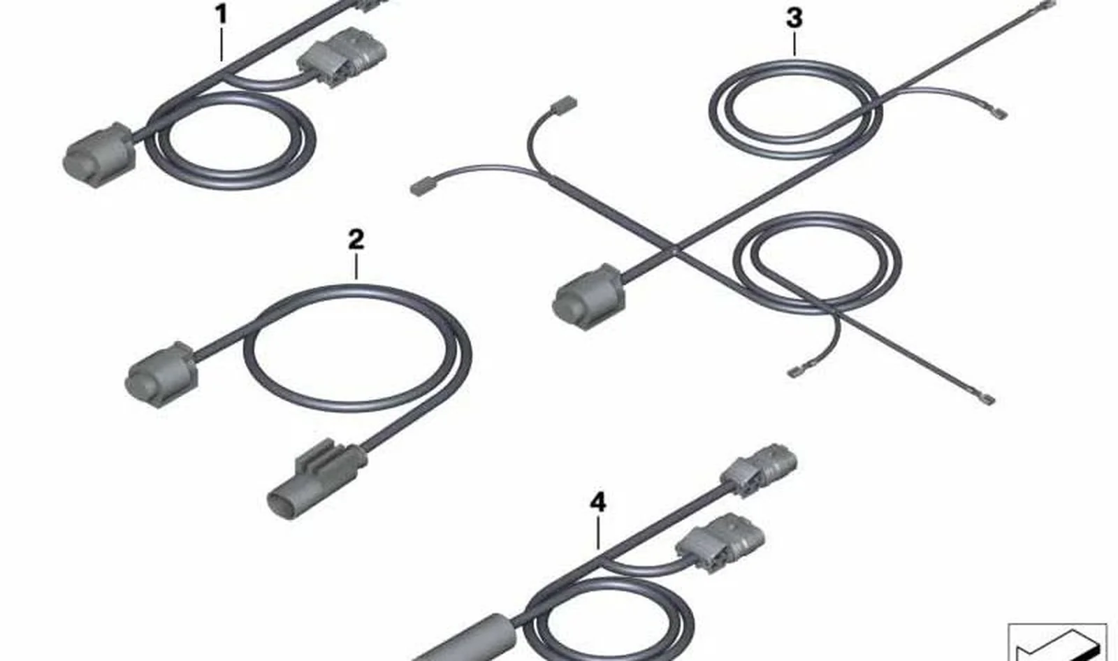 Mazo de cables del depósito OEM 61117704213 para motos BMW R1200R (K27) 2006-2014. Original BMW Motorrad.