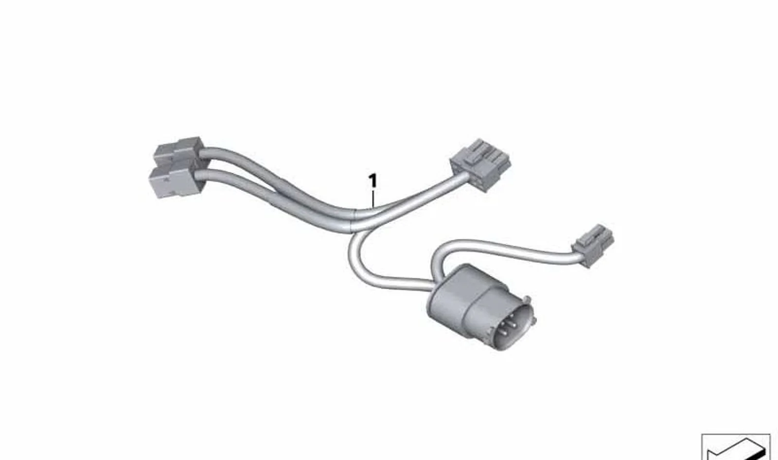 Mazo de cables LED luz de destellos OEM 61128544606 para BMW Motorrad F750GS, F850GS. Original BMW Motorrad.