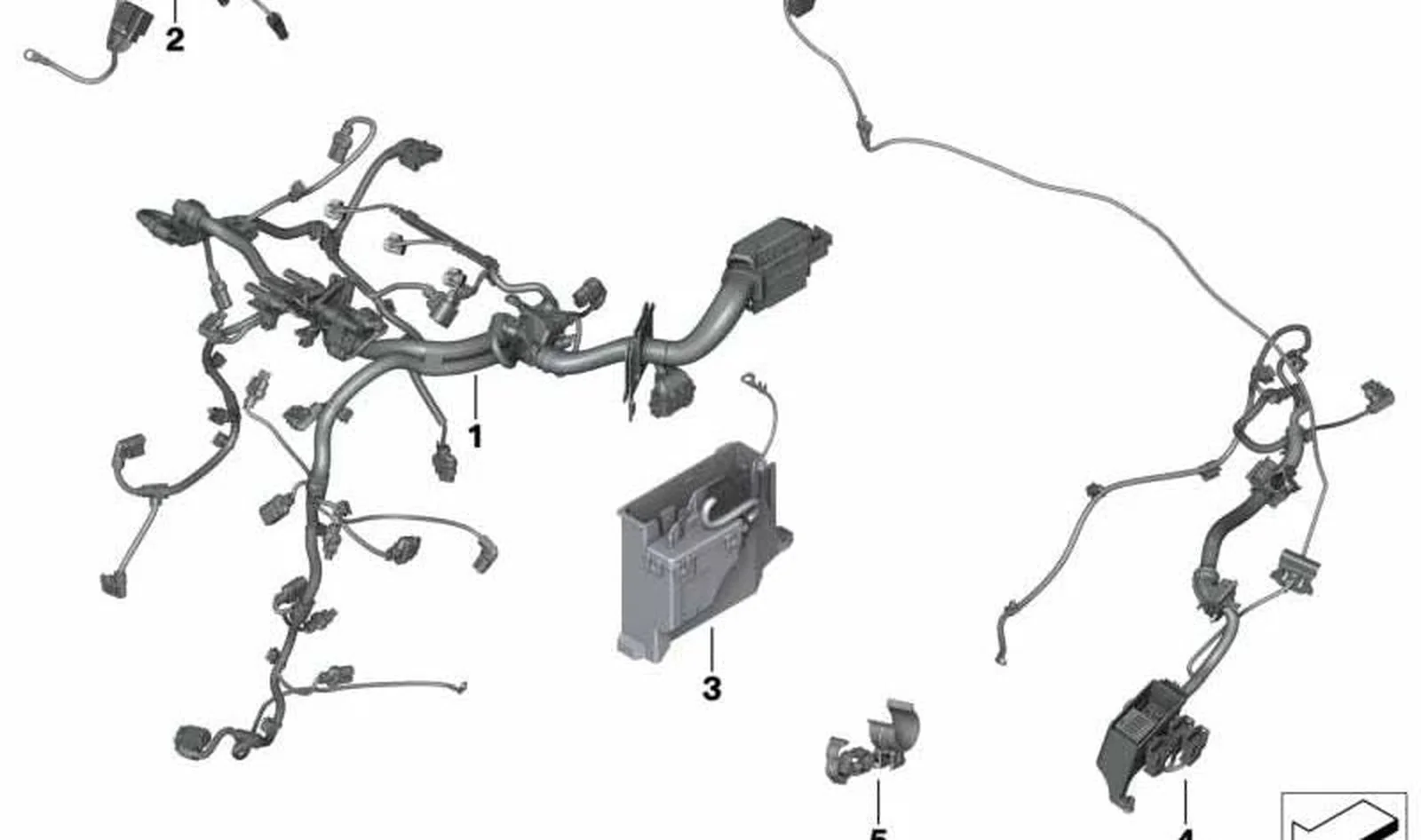 Mazo de cables motor módulo precalentamiento OEM 12518592699 para MINI F55, Clubman F54, Cabrio F57 y BMW X1 F48. Original BMW y MINI. - Image 2