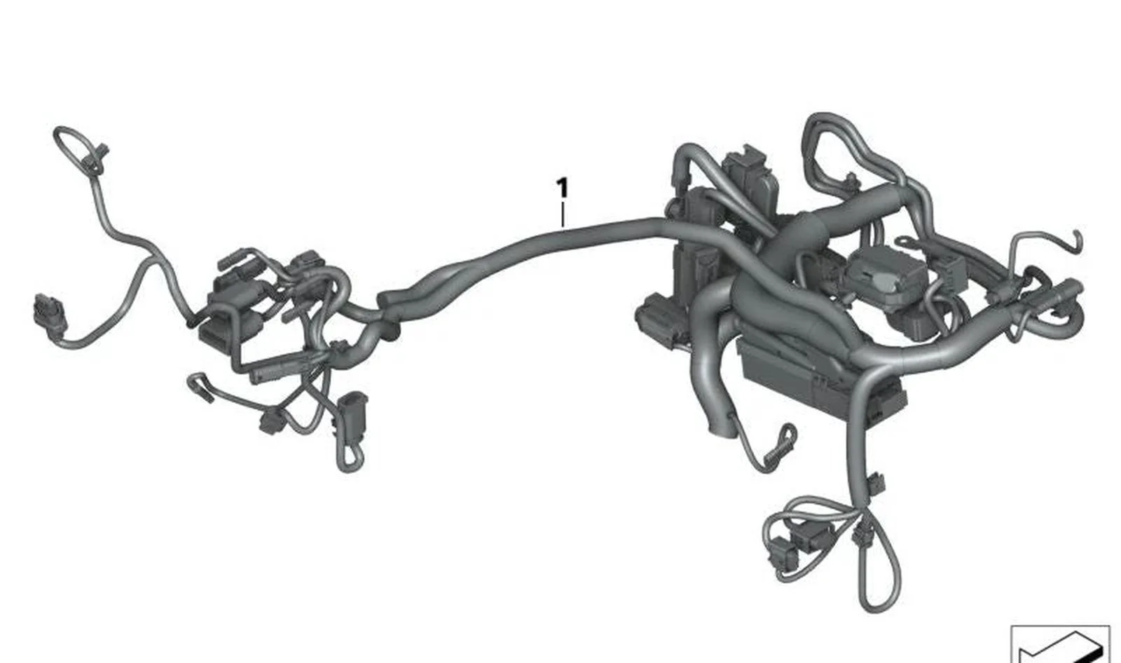 Mazo de cables principal OEM 61111542498 para motos BMW R 18, R 18 Classic, R 18 B, R 18 Transcontinental. Original BMW Motorrad.