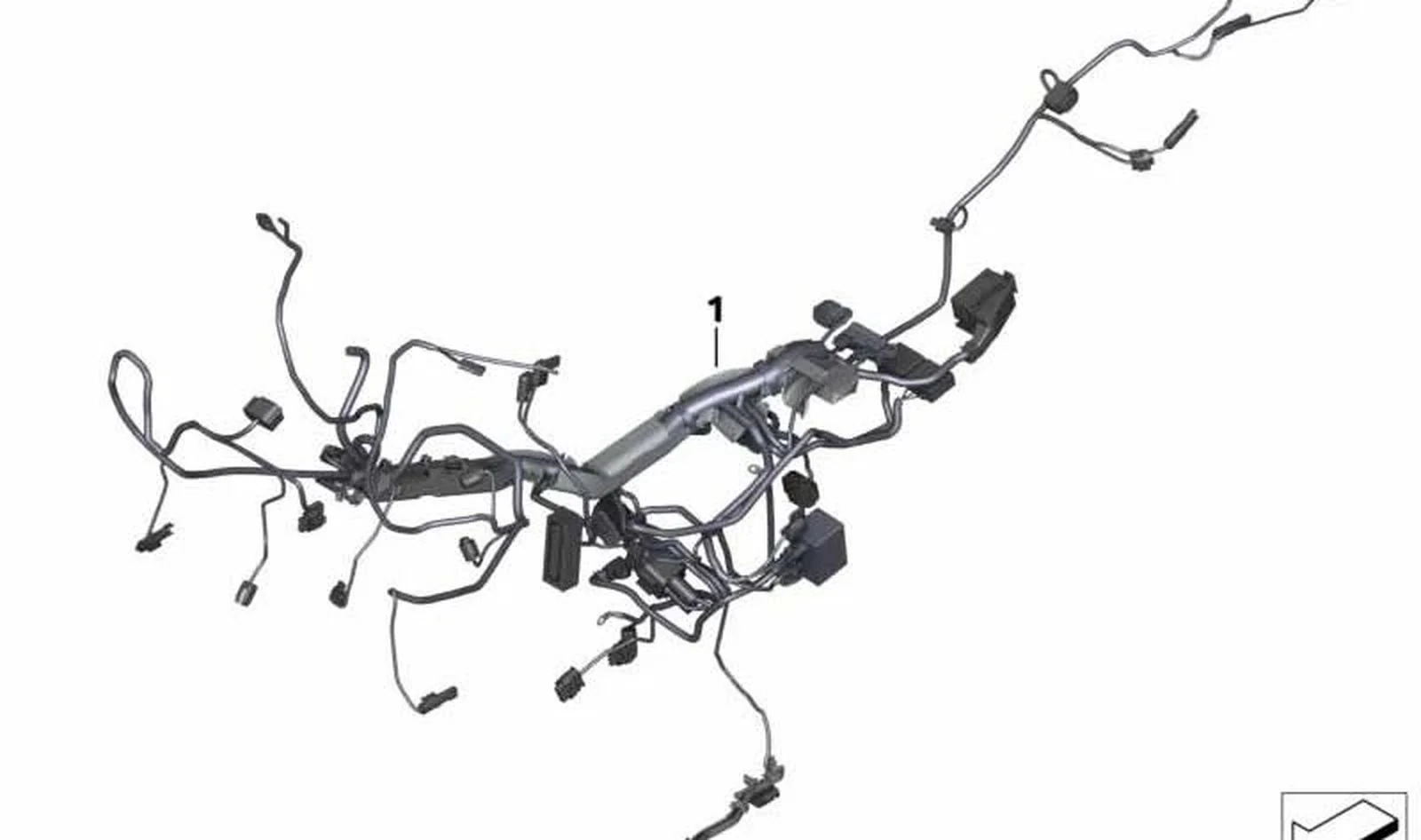Mazo de cables principal OEM 61111683769 para motos BMW R1250GS, R1250GS Adventure. Original BMW Motorrad.