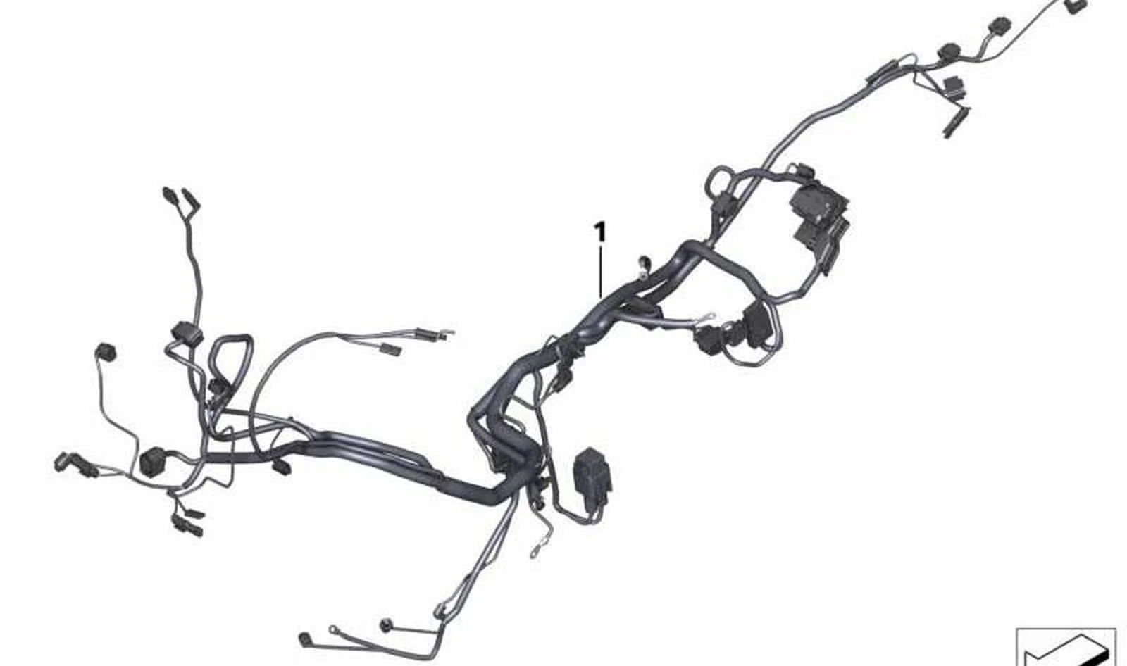 Mazo de cables principal OEM 61111692821 para motos BMW F 900 R, F 900 R A2 y más. Original BMW Motorrad.