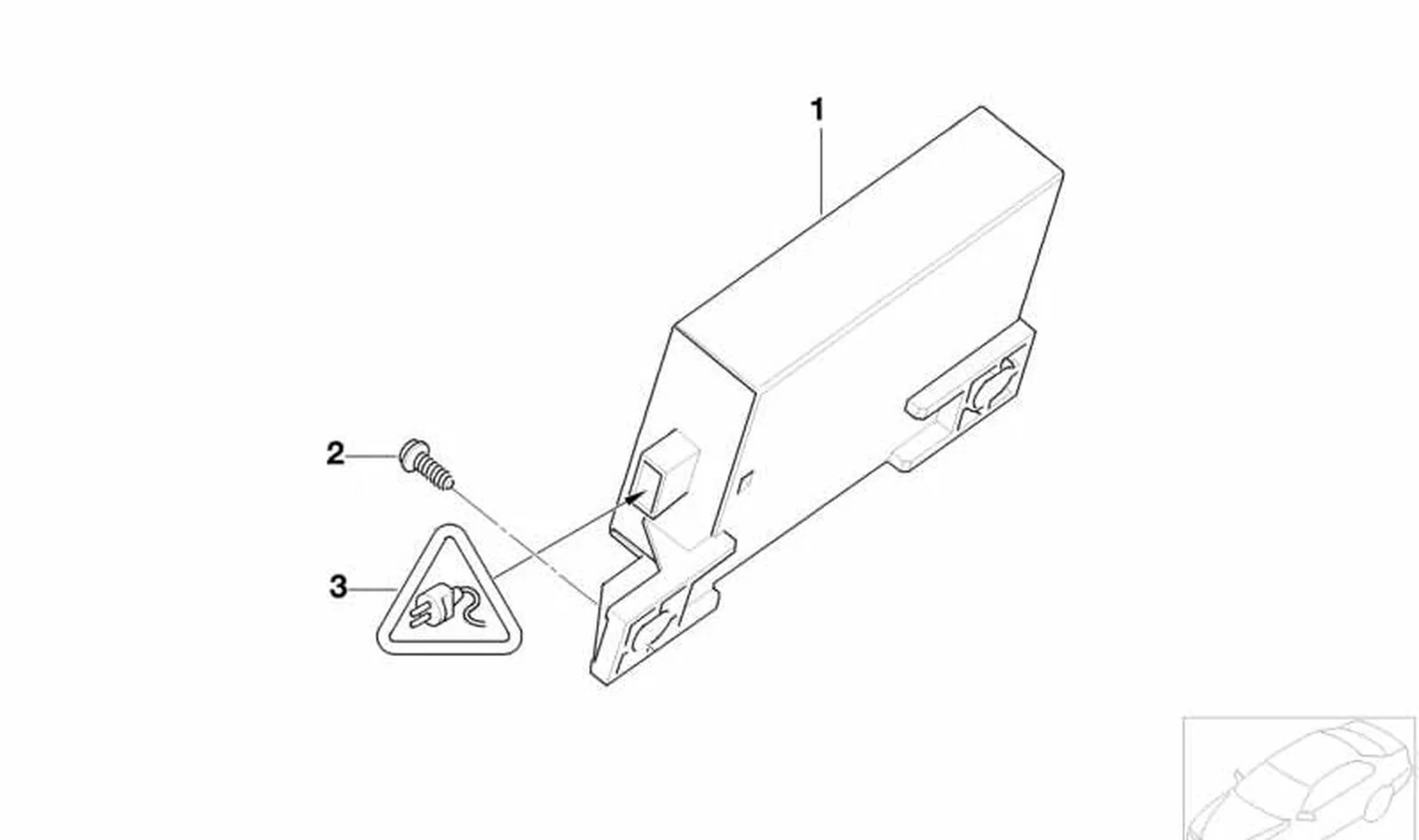 Mecanismo de mando de telemando radio OEM 66106922863 para MINI R50 Cooper, One (09/2001-11/2006). Original MINI.