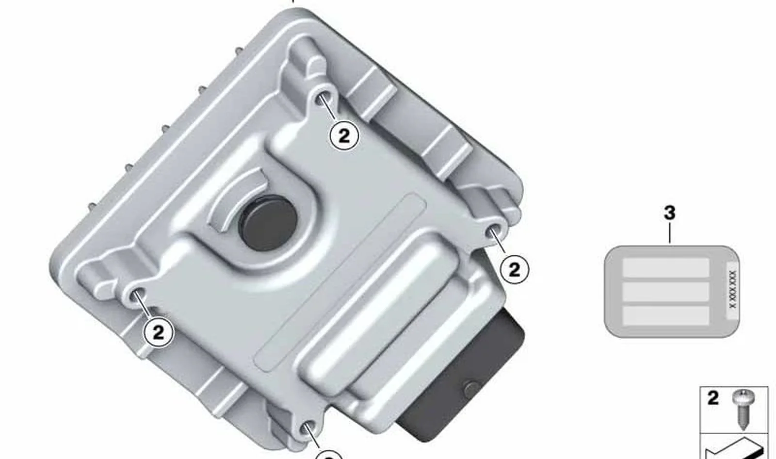 Mecanismo de mando OEM 13618562134 para motos BMW G 310 GS, G 310 R. Original BMW Motorrad.