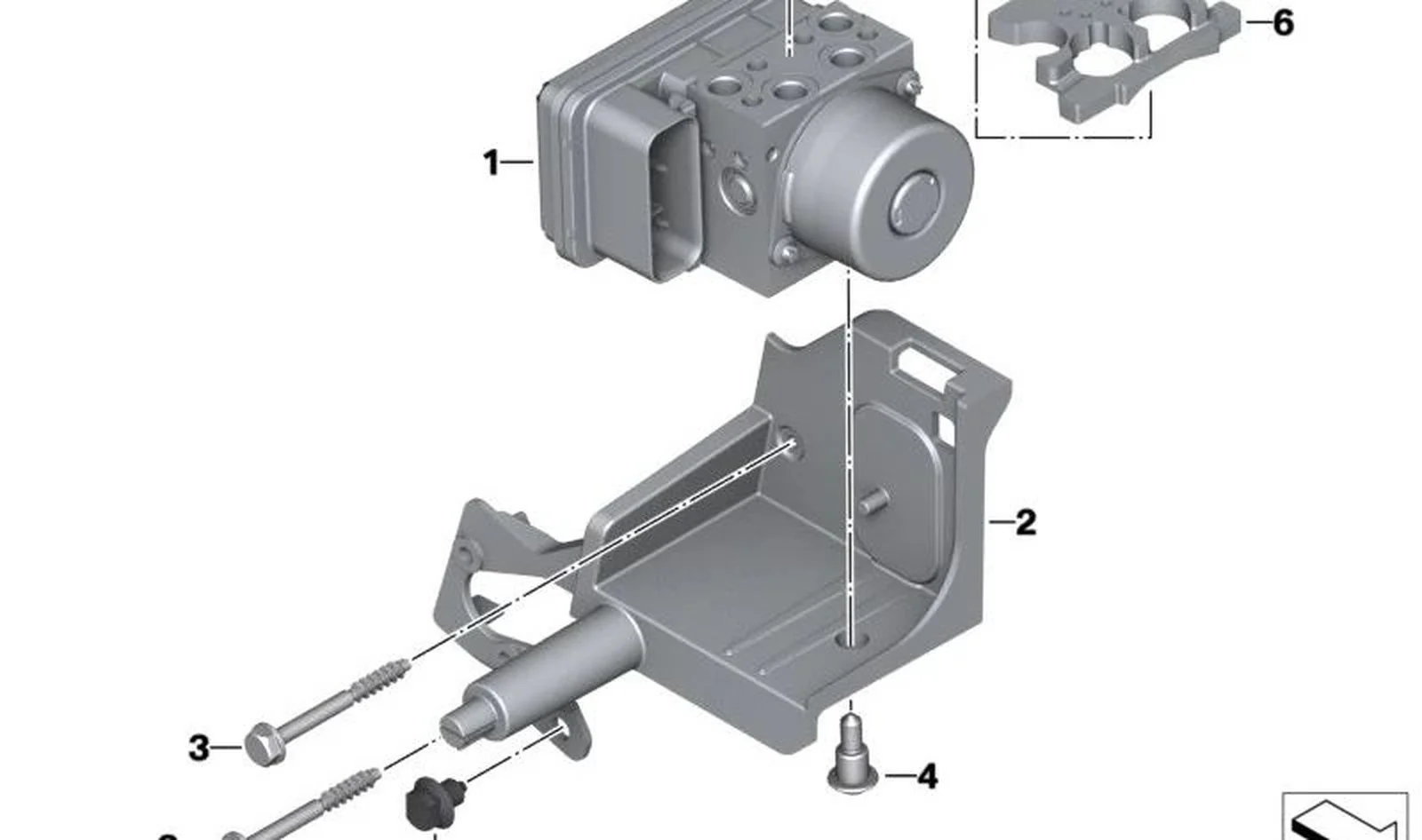 Modulador de presión OEM 34518393178 para motos BMW R nineT, F 750 GS, F 850 GS... y más. Original BMW Motorrad.